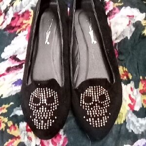 Halloween Crystal Skull Shoes